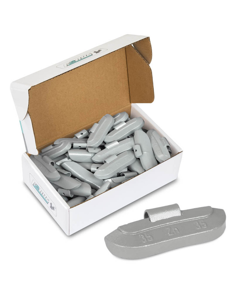 Ciężarki 35g nabijane cynkowe (Zn) do felg stalowych opakowanie 50szt.