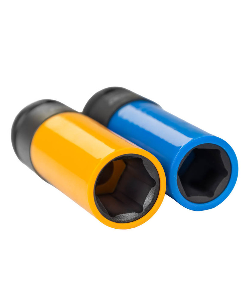 Zestaw nasadek udarowych do alufelg 1/2” 17mm 19mm CR-MO 85mm FARYS FR2377