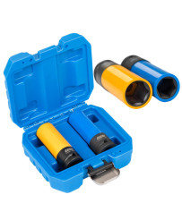 Zestaw nasadek udarowych do alufelg 1/2” 17mm 19mm CR-MO 85mm FARYS FR2377