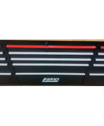 Duży stół warsztatowy z drewnianym blatem