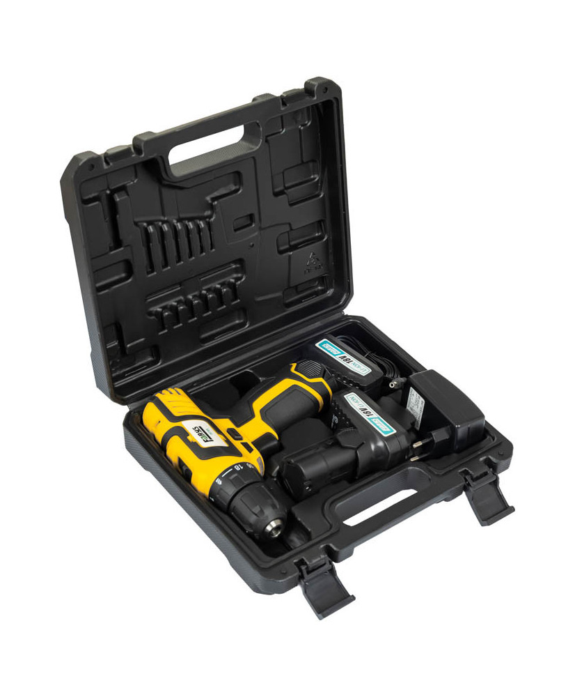 Wiertarko wkrętarka 18V w zestawie z nasadkami i adapterami FR7169+ FR2607+ FR2605