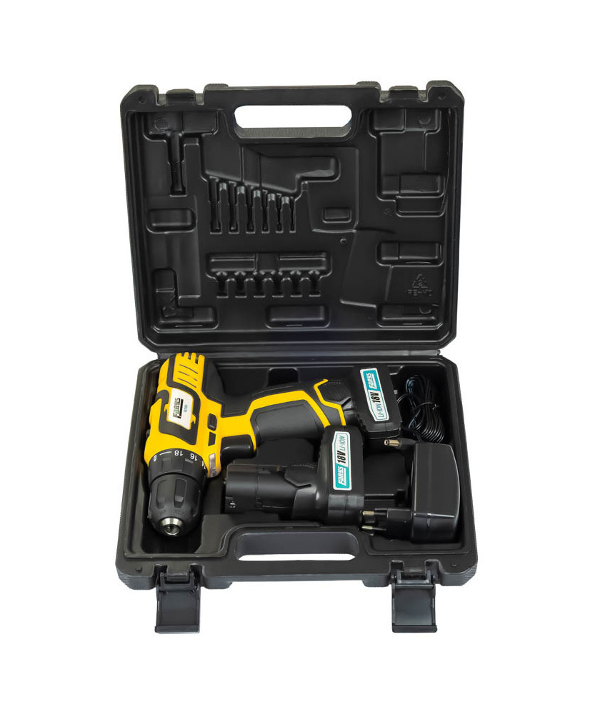 Wiertarko wkrętarka 18V w zestawie z nasadkami i adapterami FR7169+ FR2607+ FR2605