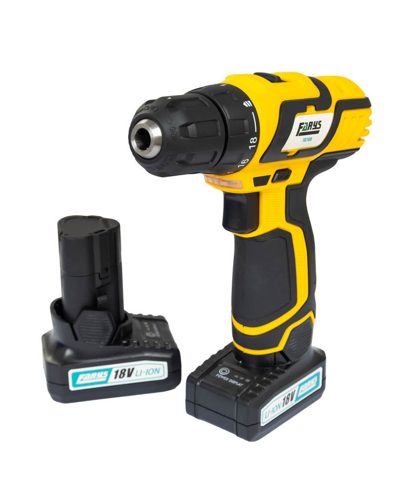 Wiertarko wkrętarka 18V w zestawie z nasadkami i adapterami FR7169+ FR2607+ FR2605