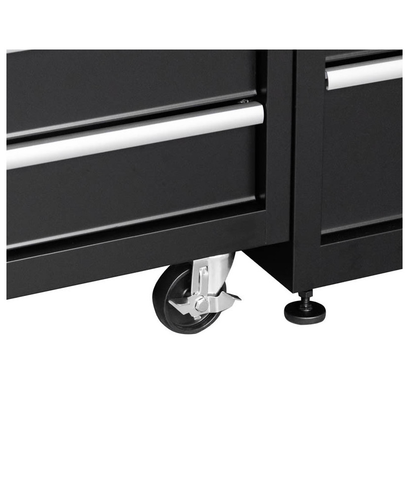 Meble garażowe warsztatowe Regał szafka do warsztatu garażu metalowy blat FR4113M