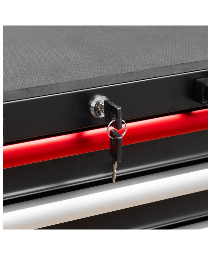 Meble garażowe warsztatowe Regał szafka do warsztatu garażu metalowy blat FR4113M