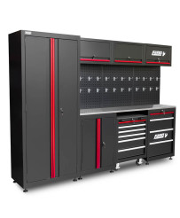 Meble garażowe warsztatowe Regał szafka do warsztatu garażu metalowy blat FR4113M