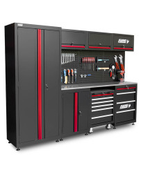 Meble garażowe warsztatowe Regał szafka do warsztatu garażu metalowy blat FR4113M