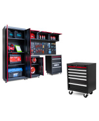 Meble garażowe warsztatowe Regał szafka do warsztatu garażu metalowy blat FR4113M