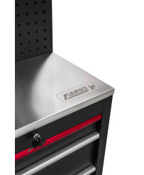 Meble garażowe warsztatowe Regał szafka do warsztatu garażu metalowy blat FR4113M