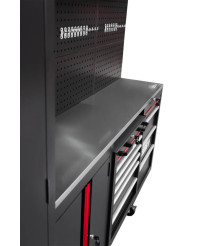 Meble garażowe warsztatowe Regał szafka do warsztatu garażu metalowy blat FR4113M