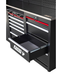 Meble garażowe warsztatowe Regał szafka do warsztatu garażu metalowy blat FR4113M