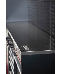 Meble garażowe warsztatowe Regał szafka do warsztatu garażu metalowy blat FR4113M