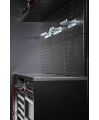 Meble garażowe warsztatowe Regał szafka do warsztatu garażu metalowy blat FR4113M