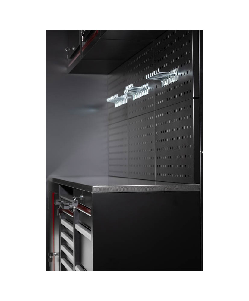 Meble garażowe warsztatowe Regał szafka do warsztatu garażu metalowy blat FR4113M