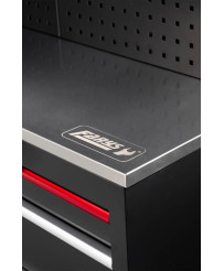 Meble garażowe warsztatowe Regał szafka do warsztatu garażu metalowy blat FR4113M