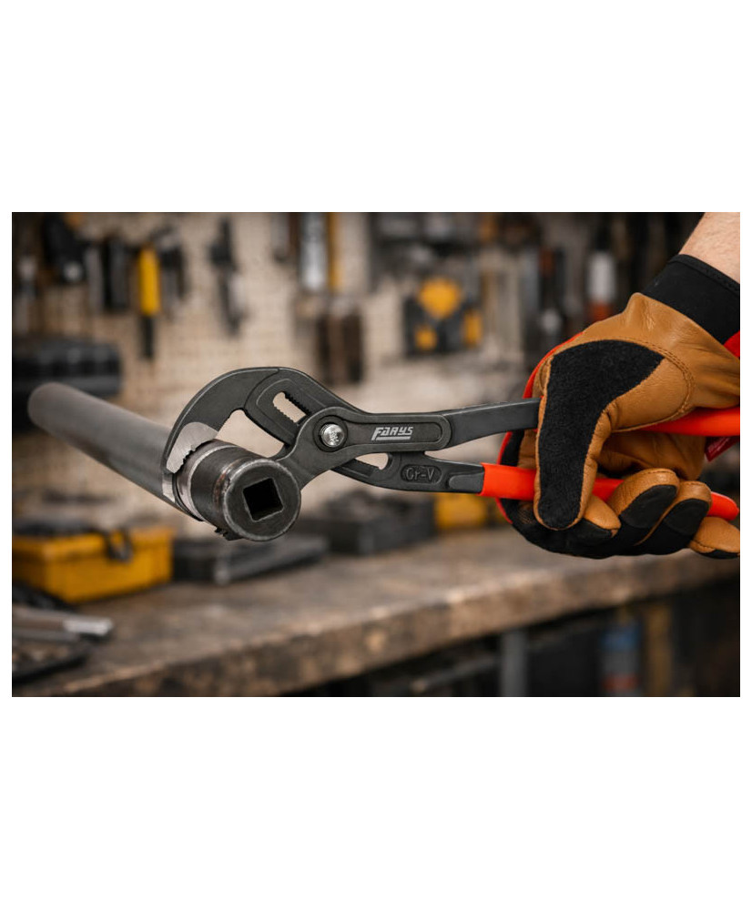 Szczypce nastawne klucz nastawny Kobra 250 mm (10”) CrV Profesjonalne Farys FR4575