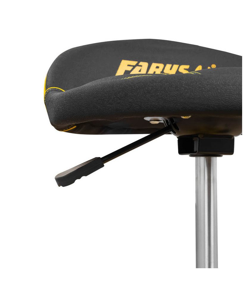 Stołek taboret warsztatowy masywny siedzisko na kółkach obrotowy FR9228 - II GATUNEK OUTLET