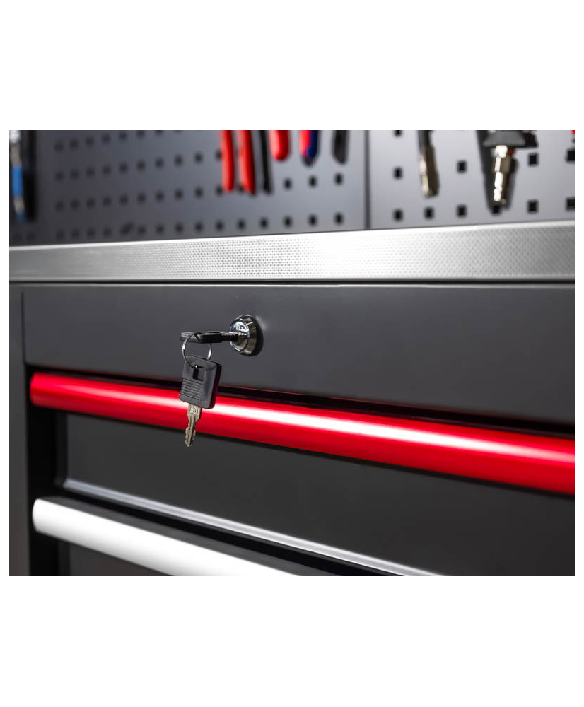 Meble garażowe warsztatowe Regał szafka do warsztatu garażu metalowy blat FR4108M