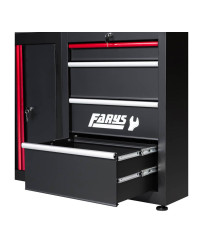 Zestaw Mebli Garażowych Farys FR4108M z Drewnianym Blatem