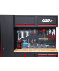 Zestaw Mebli Garażowych Farys FR4108M z Drewnianym Blatem