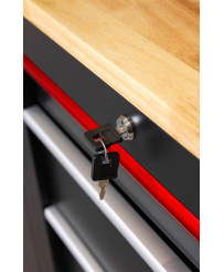 Zestaw Mebli Garażowych Farys FR4108M z Drewnianym Blatem