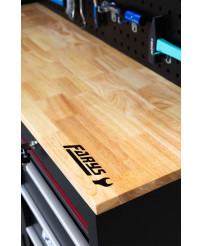 Zestaw Mebli Garażowych Farys FR4108M z Drewnianym Blatem