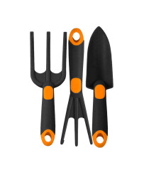 Zestaw Ogrodniczy 4 el. – Łopatka, Widełki, Grabki, Konewka RAMP