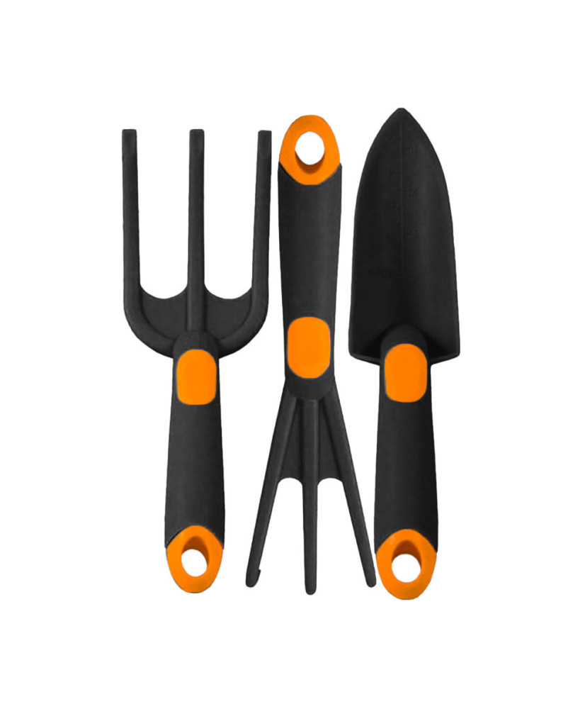Zestaw Narzędzi Ogrodniczych 4el. - Łopatka Widełki Grabki Konewka RAMP FR98300