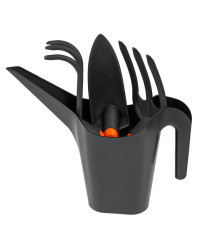 Zestaw Ogrodniczy 4 el. – Łopatka, Widełki, Grabki, Konewka RAMP