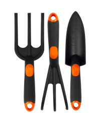 Zestaw Ogrodniczy 4 el. – Łopatka, Widełki, Grabki, Konewka RAMP