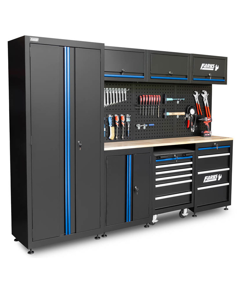 Zestaw Metalowych Mebli Garażowych Warsztatowych Farys FR4213