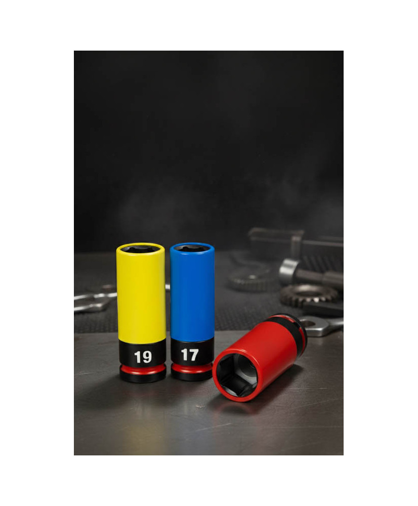 Zestaw nasadek udarowych do felg aluminiowych 1/2'' 17/19/21 Farys FR1950