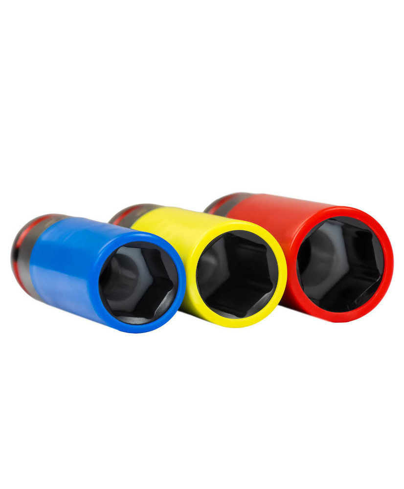 Zestaw nasadek udarowych do felg aluminiowych 1/2'' 17/19/21 Farys FR1950