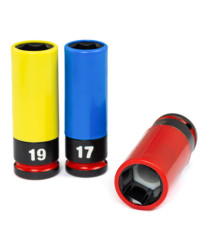 Zestaw nasadek udarowych do felg aluminiowych 1/2'' 17/19/21 Farys FR1950