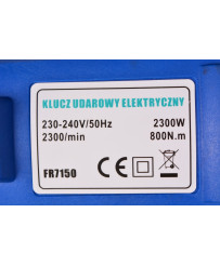 Klucz elektryczny udarowy do kół FR7150 + nasadki udarowe FR2560 + DeWalt