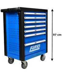 Szafka warsztatowa narzędziowa FR4033 wózek niebieska