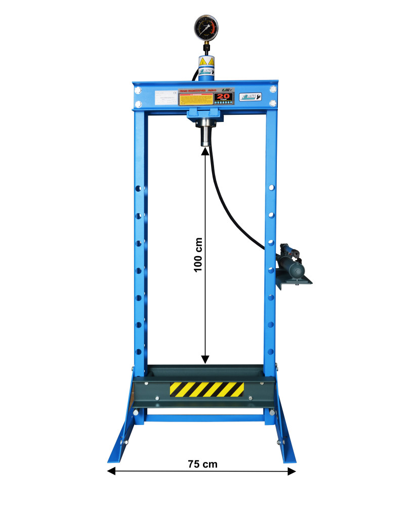 Prasa warsztatowa hydrauliczna 20 ton z pompą ręczną FR5010