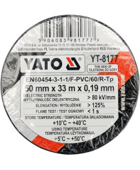YATO Taśma elektroizolacyjna 33mx50mm czarna YT-8177