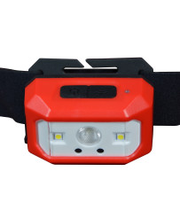 Latarka czołówka warsztatowa czołowa LED USB czujnik ruchu FR8055