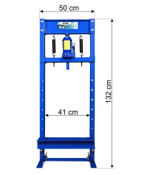 Prasa warsztatowa hydrauliczna 12 ton niebieska FR5004 + wykrętaki