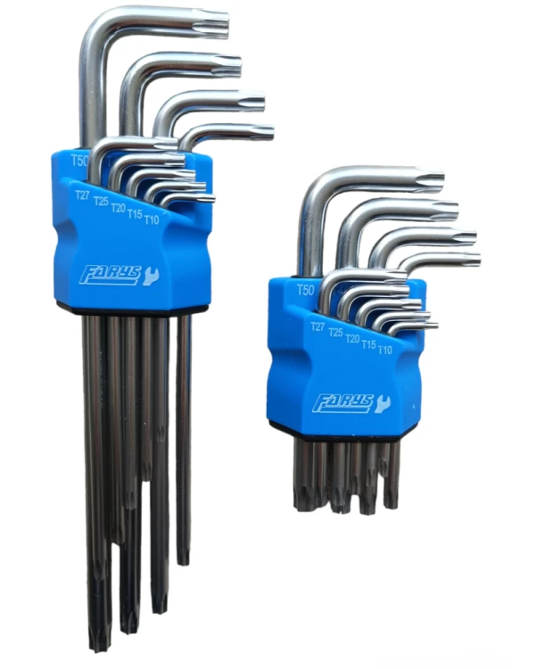 Zestaw pokręteł Torx, Extra długie i krótkie, Typ L, FR1815 + FR1813