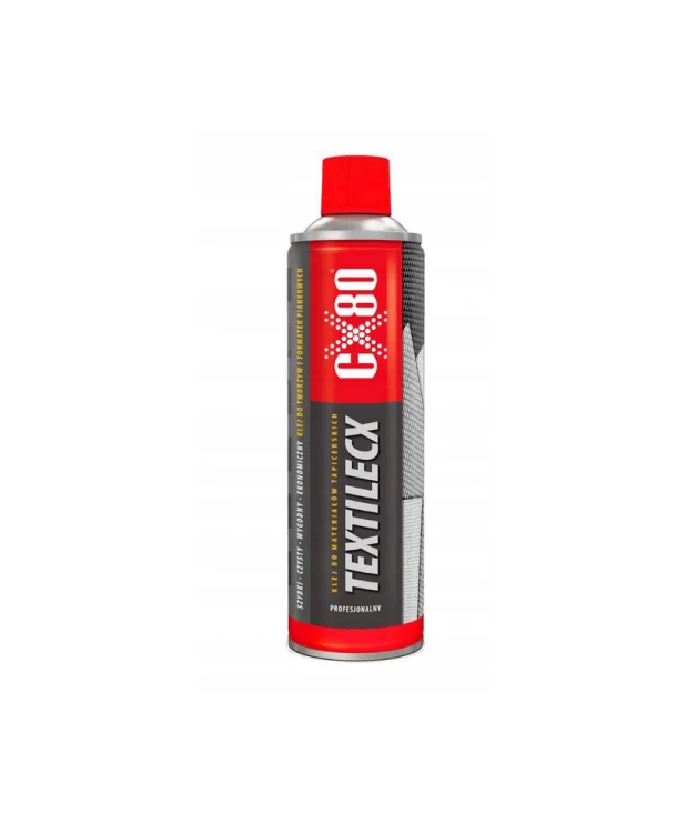 Mocny, profesjonalny klej do materiałów tapicerskich TEXTILECX CX80, 500ml, 48367 (32D) (S1)