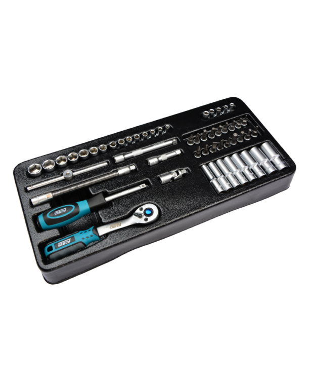 Wkład do szafki grzechotka 1/4" + zestaw nasadek FR1836