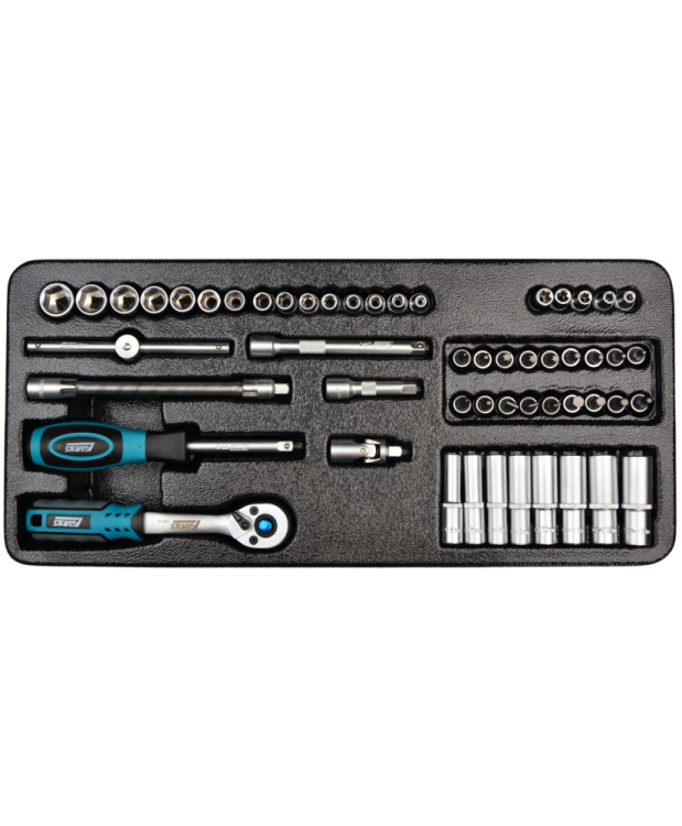 Wkład do szafki grzechotka 1/4" + zestaw nasadek FR1836