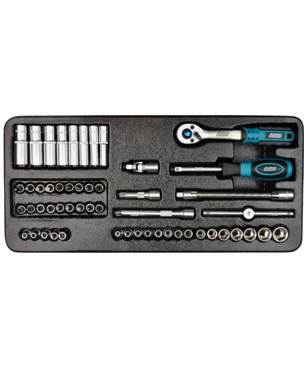 Wkład do szafki grzechotka 1/4" + zestaw nasadek FR1836