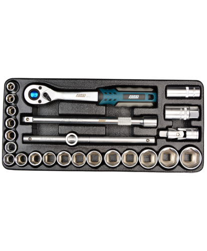 Wkład do szafki Zestaw narzędzi nasadek z grzechotką 1/2" 24 szt. FR1838