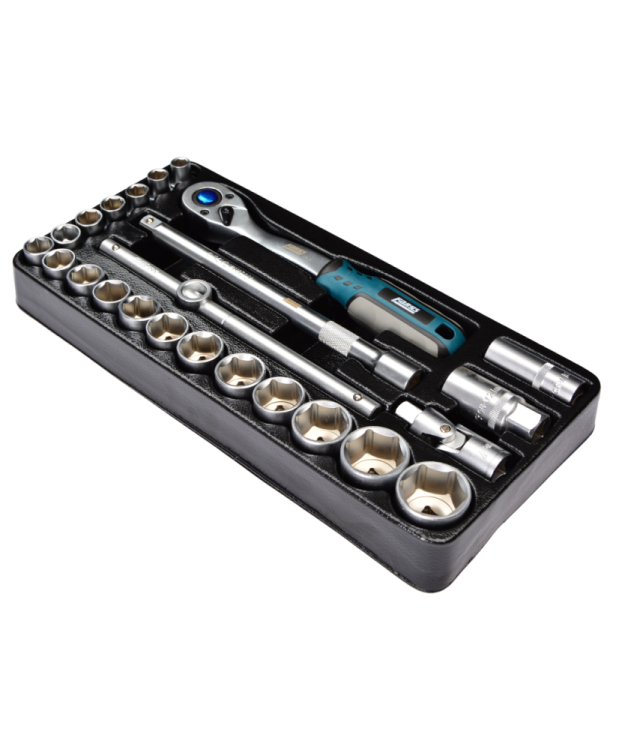 Wkład do szafki Zestaw narzędzi nasadek z grzechotką 1/2" 24 szt. FR1838