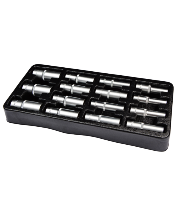 Wkład do szafki   Klucze nasadowe długie 1/2" zestaw 15 szt. FARYS FR1840