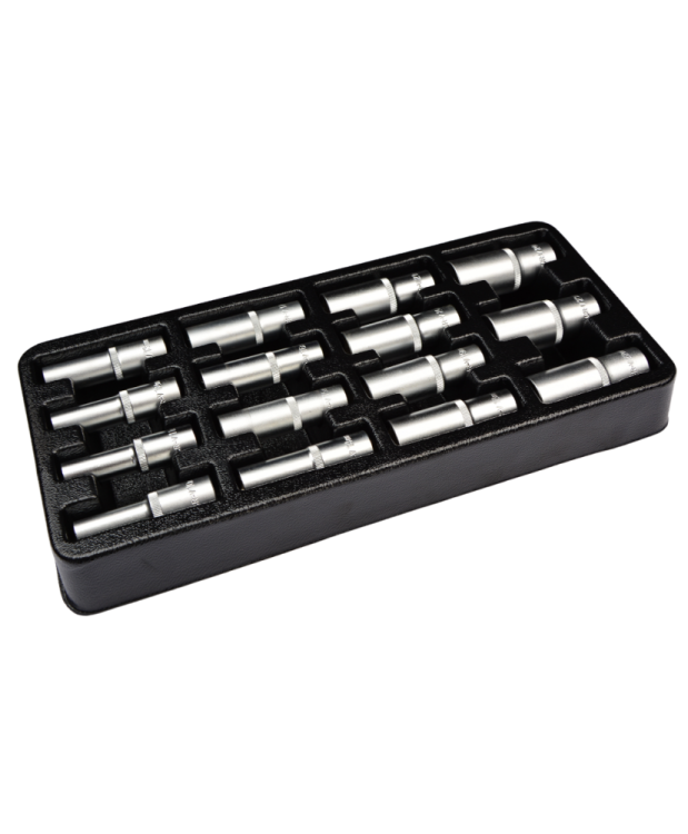 Wkład do szafki   Klucze nasadowe długie 1/2" zestaw 15 szt. FARYS FR1840