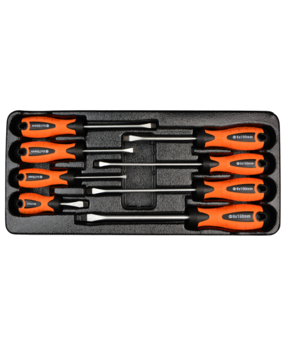 Wkład do szafki  Zestaw wkrętaków płaskich zestaw 8 szt. FARYS FR1843